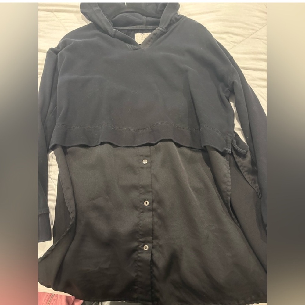 Grey State Black Hoodie